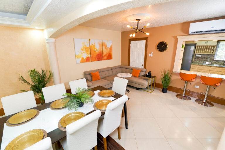 Indoor Dining w Living Area